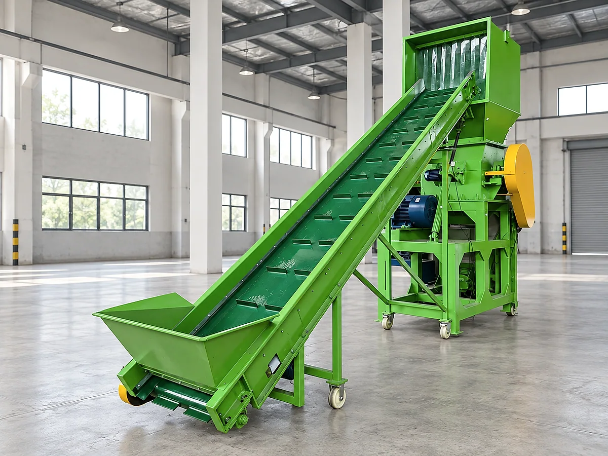 Belt Conveyor for PP HDPE rigid plastic washing line