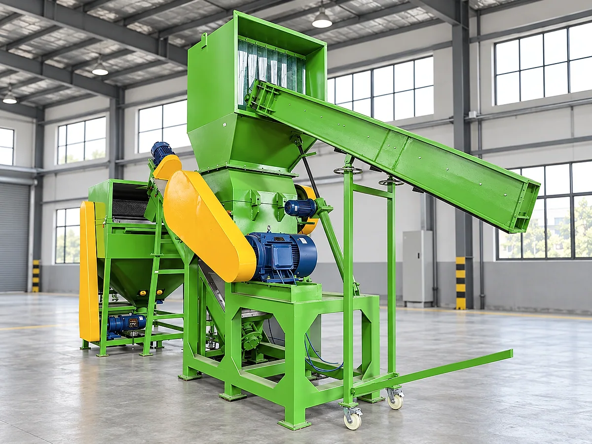 Crusher for PP HDPE rigid plastic washing line